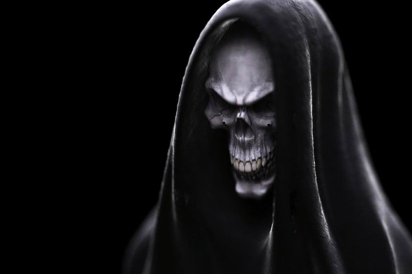 Images Skulls Grim Reaper Fantasy Hood headgear Black background Death  personification