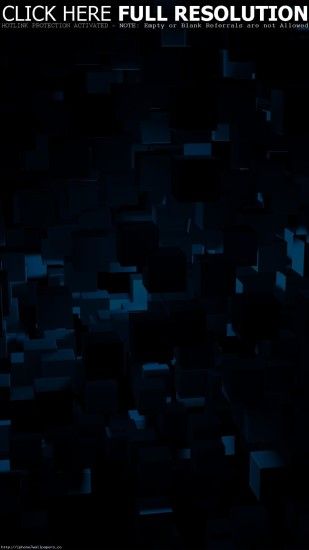 Cube Dark Blue Abstract Pattern Android wallpaper - Android HD wallpapers