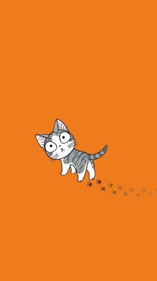 Cute Cat Cartoon 03 Galaxy S5 Wallpapers - PowerballForLife