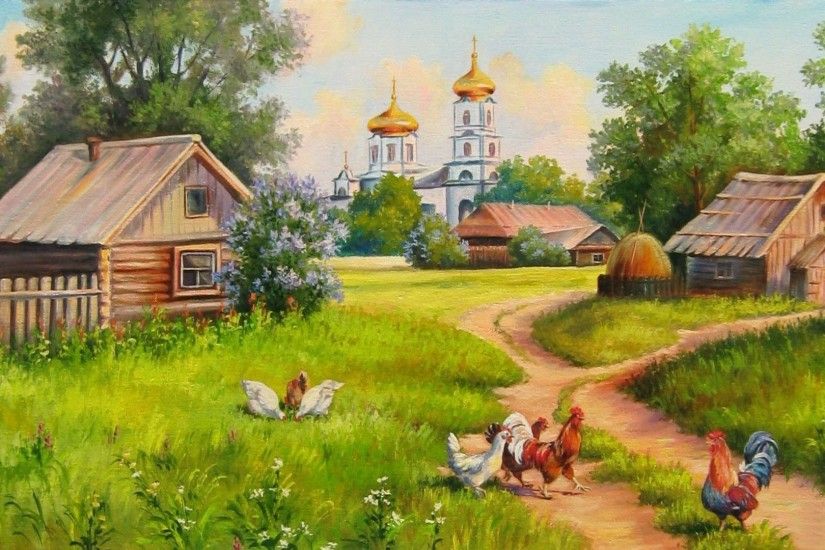 Artistic - Village Wallpaper