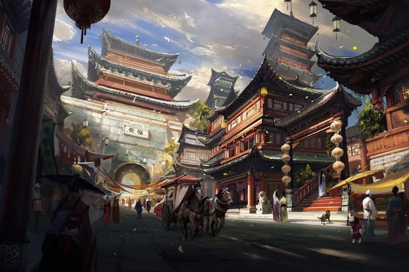 Chinese Festival Painting HD Wallpaper Â» FullHDWpp - Full HD .