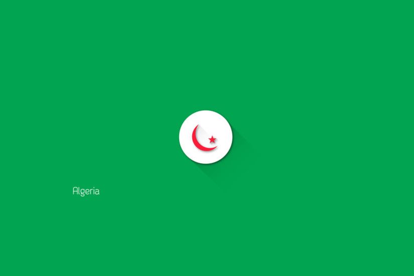 Algeria flag logo wallpaper download