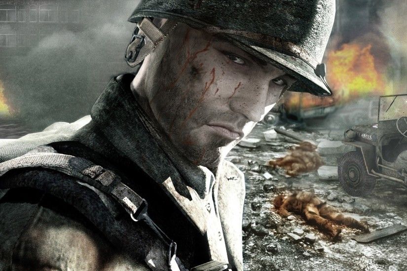 Preview wallpaper call of duty, soldier, face, look, blood 1920x1080