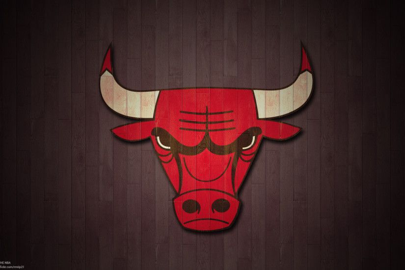NBA 2017 Chicago Bulls hardwood logo desktop wallpaper
