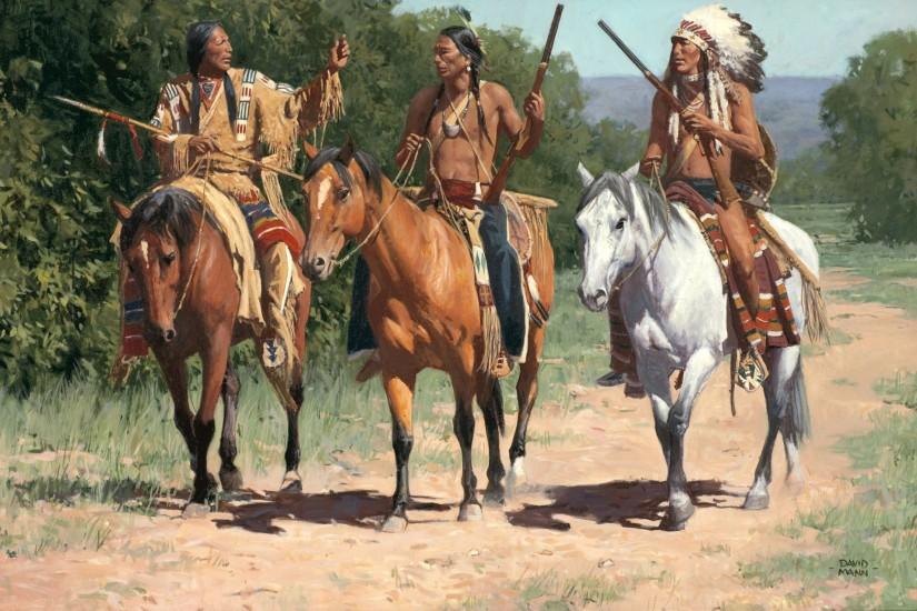 native american indian horse paintings art western wallpaper .