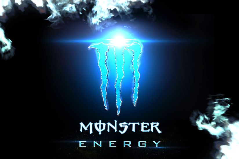 Blue Monster Energy Logo wallpaper