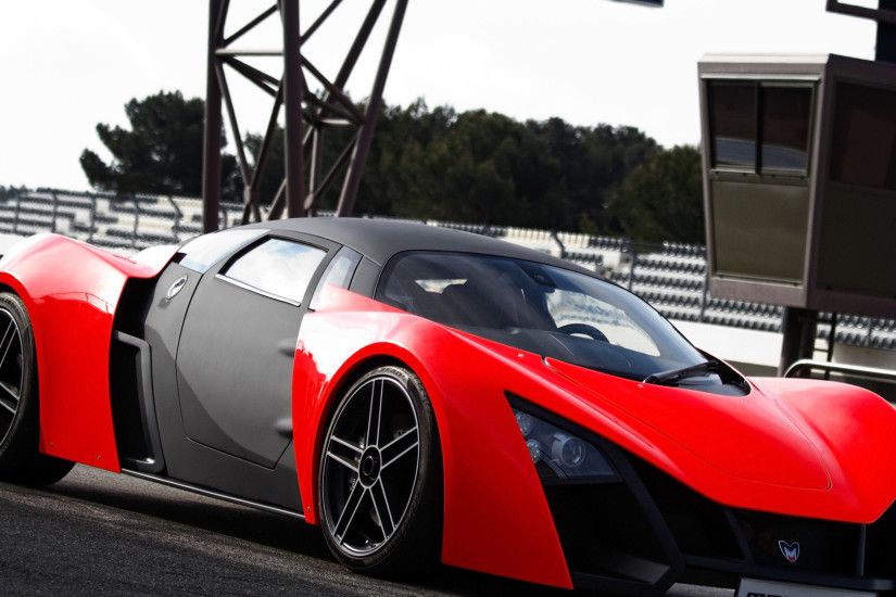 Marussia Red Sports Car 1080p Hd Desktop Wallpaper | Car Wallpapers