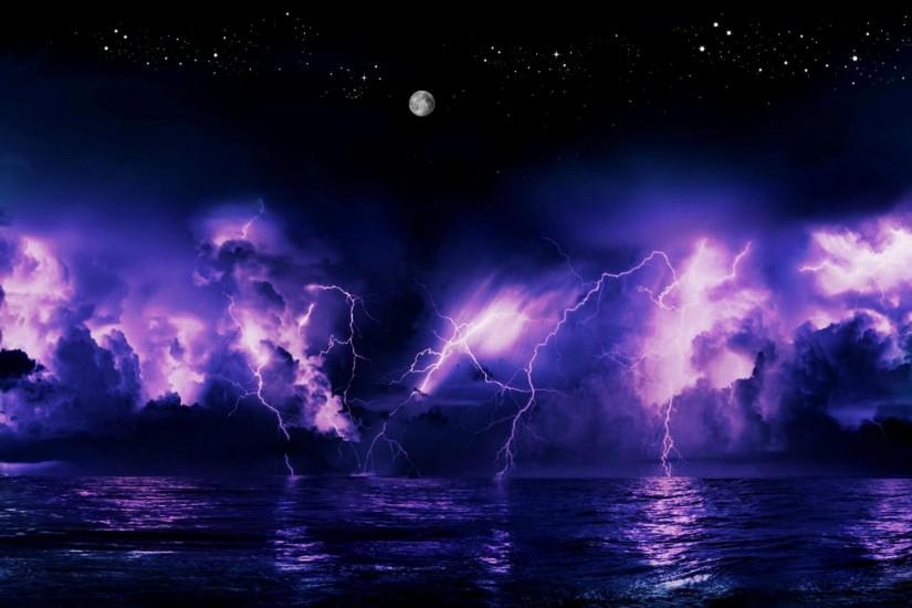 Lightning Storm Background.