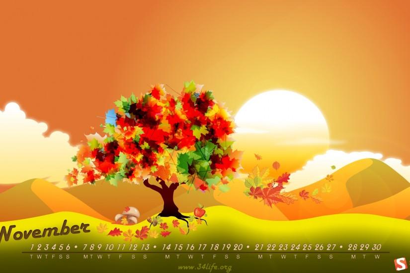 November Wallpaper Desktop HD wallpaper background