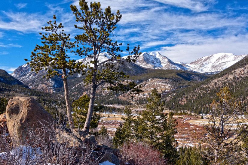 Wallpaper USA Rocky Mountain National Park HDRI Nature Mountains Sky Parks  Trees 2560x1600 HDR