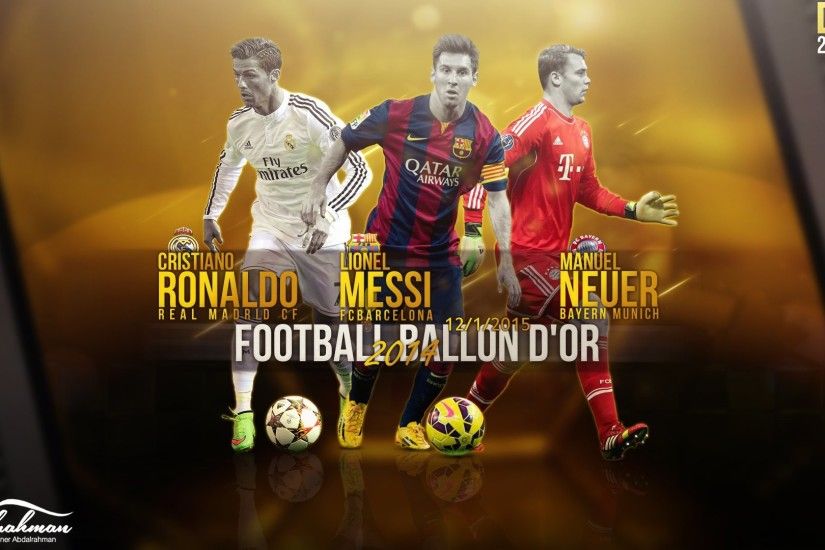 Ronaldo, Messi, Neuer. High Definition HD 1920x1080
