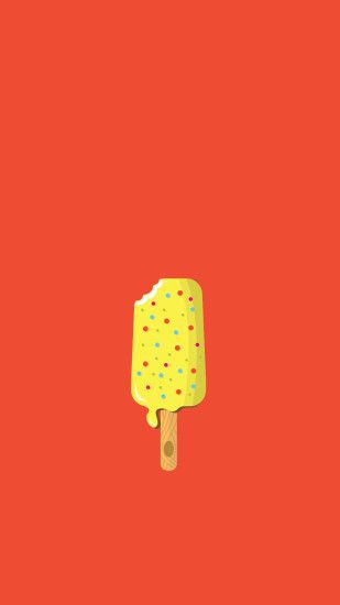 Minimal iPhone wallpaper â¤ yummy yellow ice block