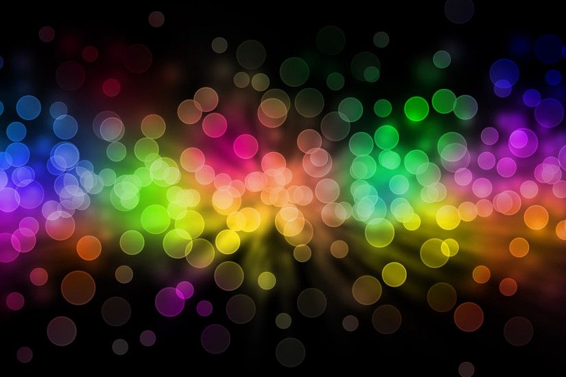 Preview wallpaper glare, rainbow, circles, background 2048x1152