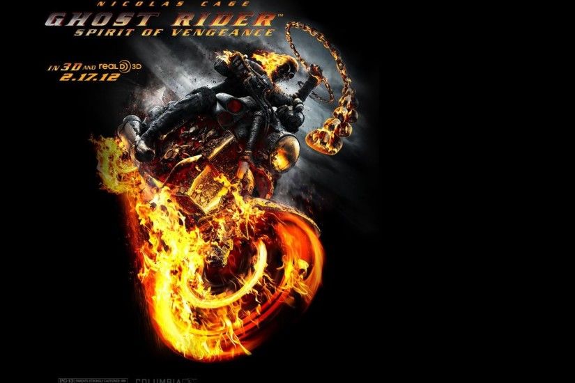 Ghost Rider 2 Spirit Of Vengeance Poster 1920x1200