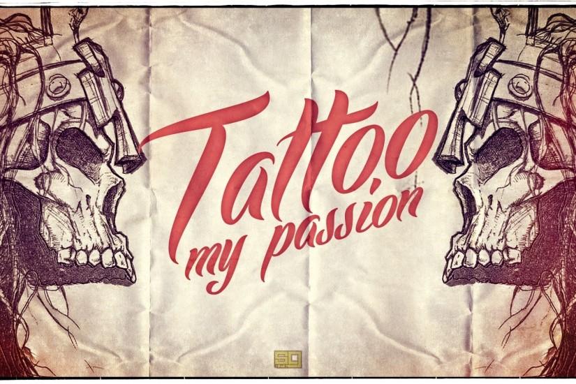 Preview wallpaper skull, tattoo, style, lettering, words 1920x1080