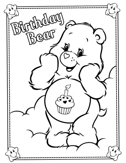 care bears coloring page More