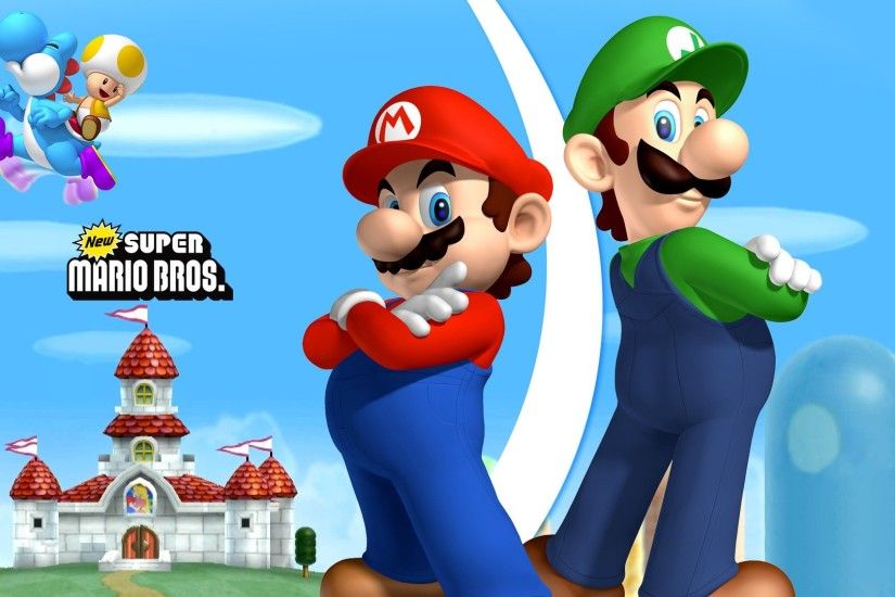 mario and luigi hd wallpaper hd background wallpapers amazing cool tablet  smart phone 4k high definition 1920Ã1080 Wallpaper HD