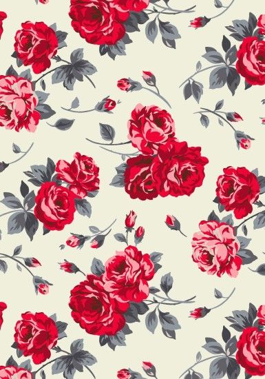 Ardingly Rose | Vintage-inspired roses in chic modern colours make this the  perfect print Â· Pretty Iphone BackgroundsBackgrounds ...