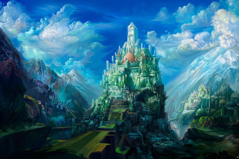d abstract Dreamy fantasy Wallpaper Fantasy Castle