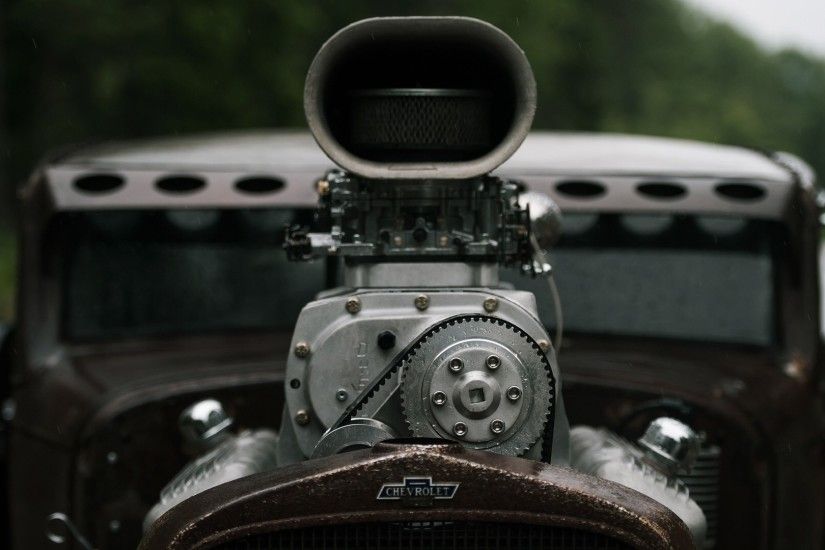 vehicle, Old Car, Oldtimers, Chevrolet, Engines, Gears, Closeup, Hot Rod,  Wheels, Depth Of Field Wallpapers HD / Desktop and Mobile Backgrounds