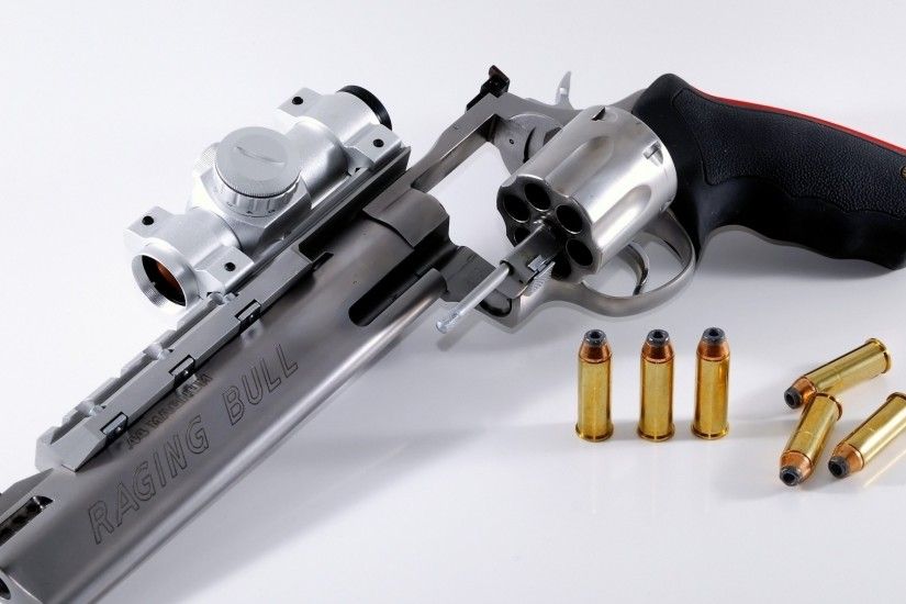 1920x1080 Wallpaper gun, bullets, metal, weapons