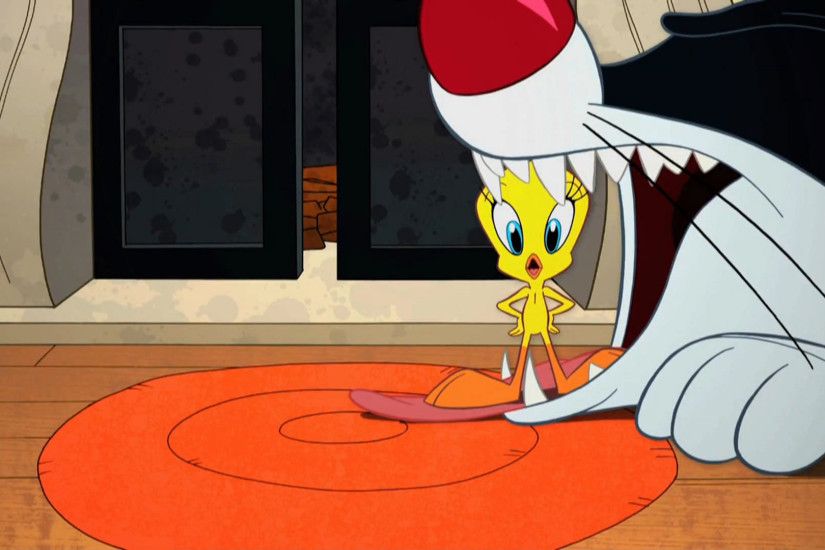 Sylvester Tries to Put Tweety in his Mouth.png