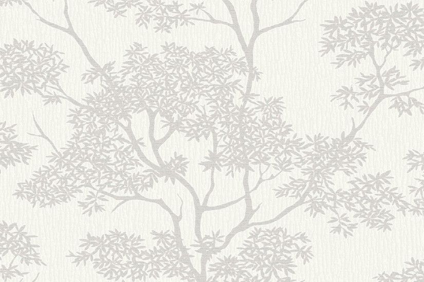 Glamour Tree Wallpaper Cream / Silver (ILW980064)