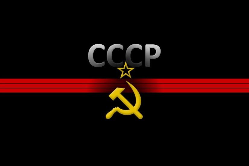 soviet union the hammer and sickle star black background