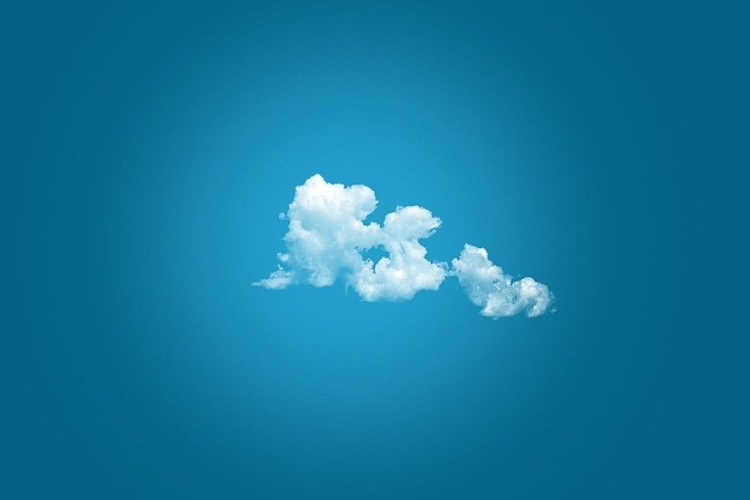 Blue Clouds Peace Simple Background ...