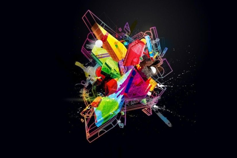 Cool Colorful Art Background - New HD Wallpapers