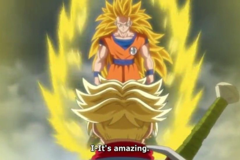SSJ3 Goku vs SSJ2 Future Trunks | Dragon Ball Super Episode 49 [English .