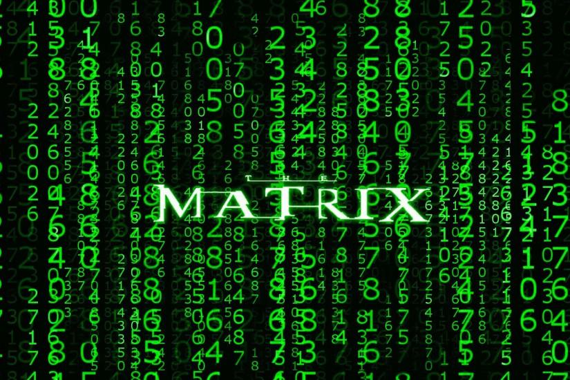 the matrix logo wallpaper