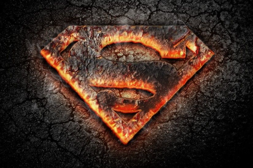 Superman burned Logo HD Wallpaper. Superman