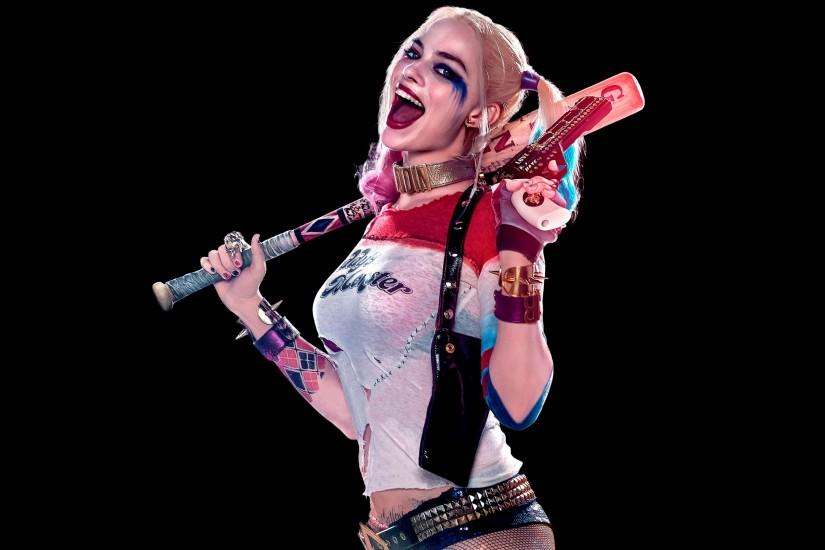 Harley Quinn, comics, movies, Margot Robbie, Suicide Squad, DC, wallpaper