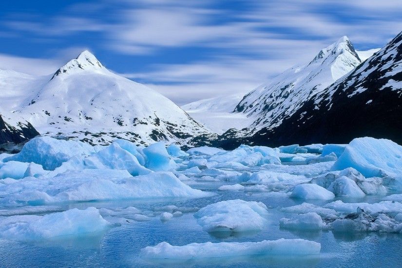 Alaska Winter Glacier