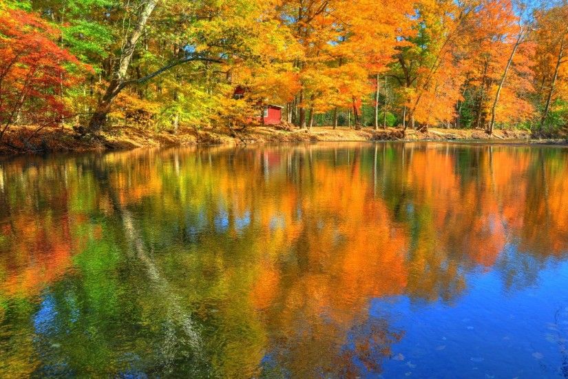 Autumn Nature Calm Lake Peaceful Seasons Forest Mountain Lakes Wallpapers  fall desktop free wallpaper - www.