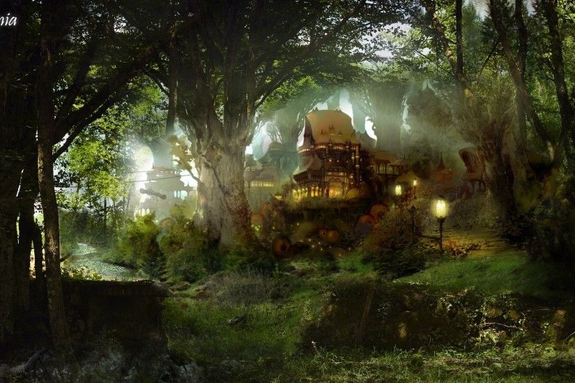 Fantasy Art Scenery by Chen Wei HD desktop wallpaper Widescreen