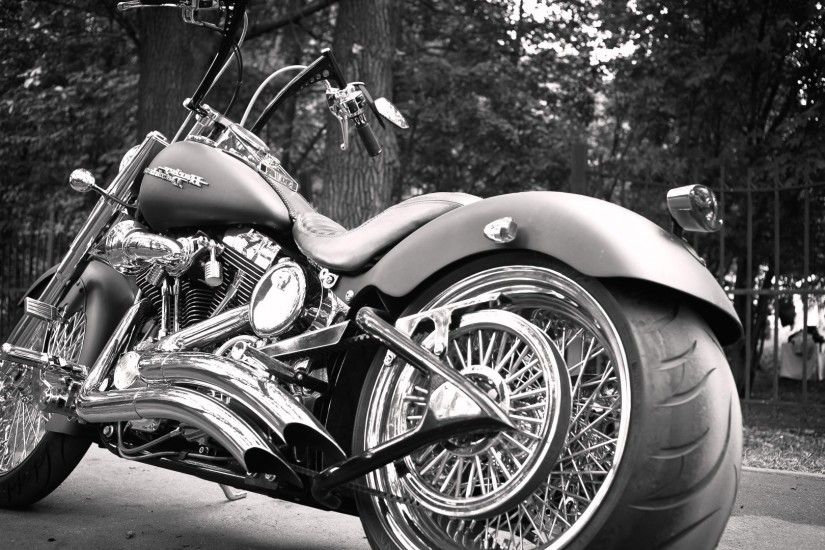 motorcycle-bike-harley-davidson-balck-and-white-hd-