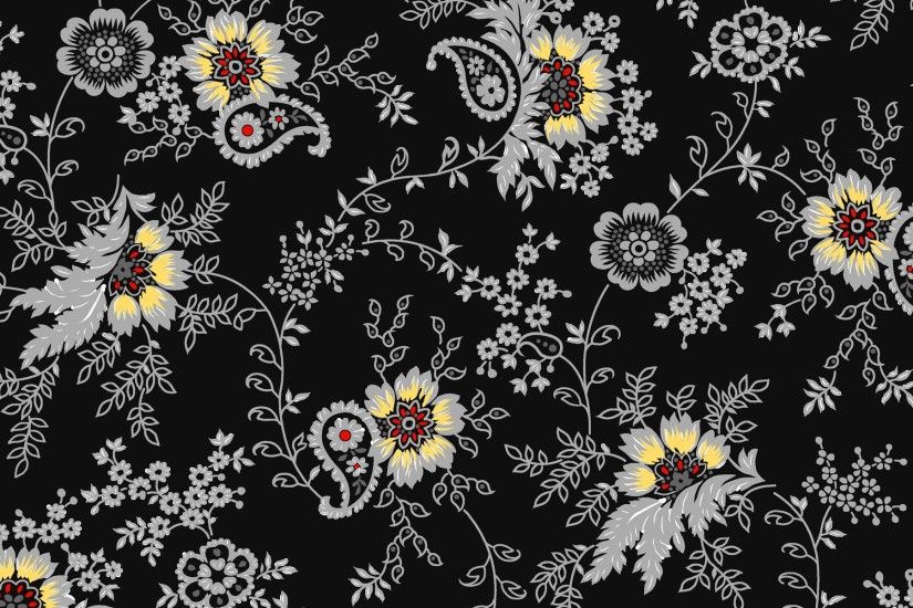 Batik Flower Texture Wallpaper