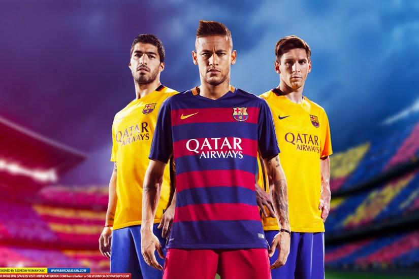 Messi Suarez Neymar HD wallpaper 2015 by SelvedinFCB