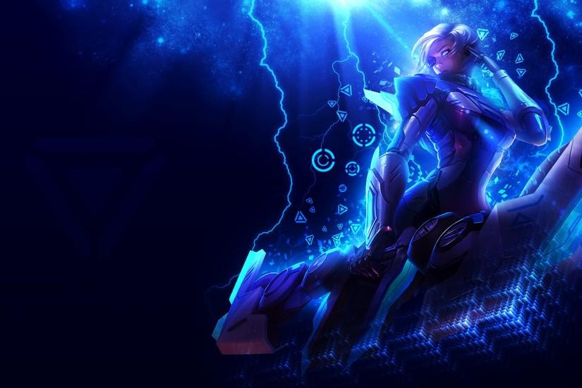 PROJECT: Ashe Wallpaper - 1920x1080 DISRUPTION by AliceeMad