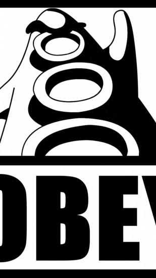 1440x2560 Wallpaper obey, logo, letters