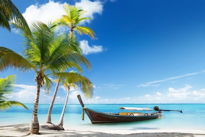 ... Tropical Island Paradise Background - wallpaper.