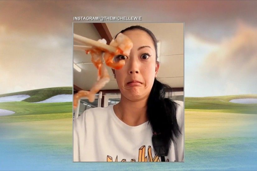 What in the world is Michelle Wie eating?Oct 18, 2015