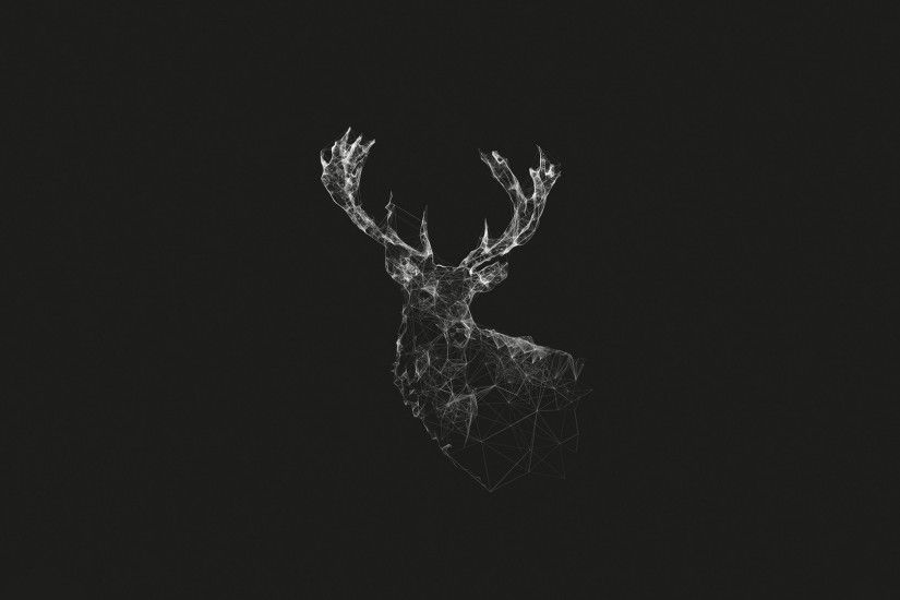 Digital Deer (X-Post From /r/Wallpapers) ...