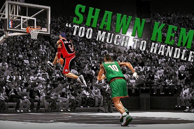 NBA 2K13 AllStars - Shawn Kemp Killing The AllStars ? | Full On Slam Dunk  Exhibition By The AllStars - YouTube