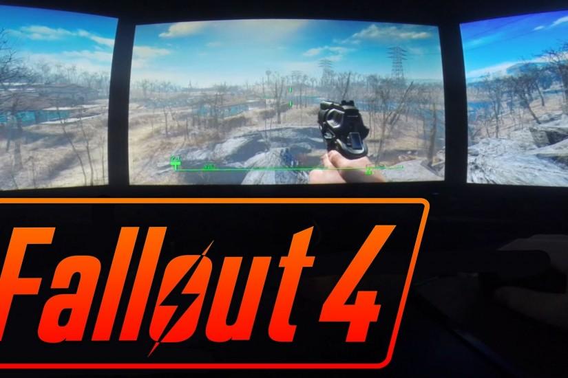 Fallout 4 on TRIPLE MONITORS! (Nvidia Surround GTX 980)
