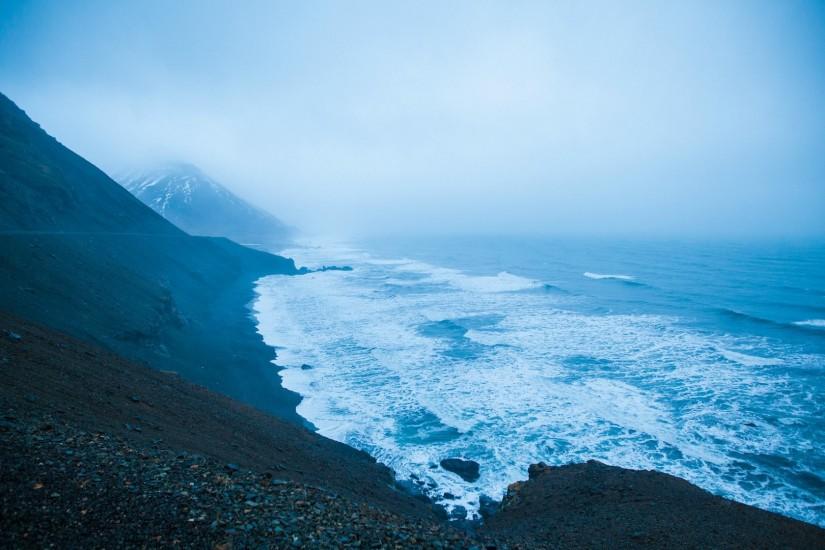 Seashore in Iceland