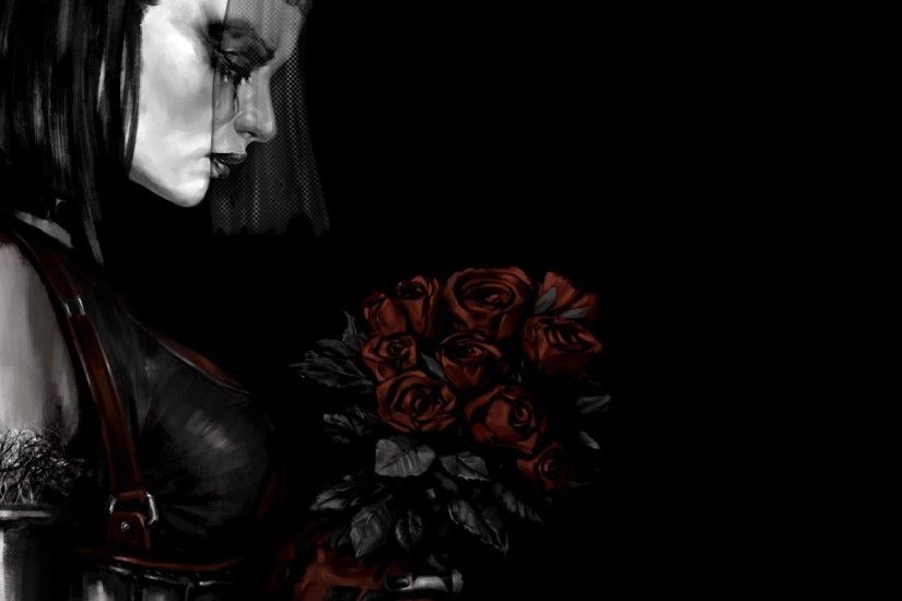 Video Game - Batman: Arkham City Bride Death Red Rose Wallpaper