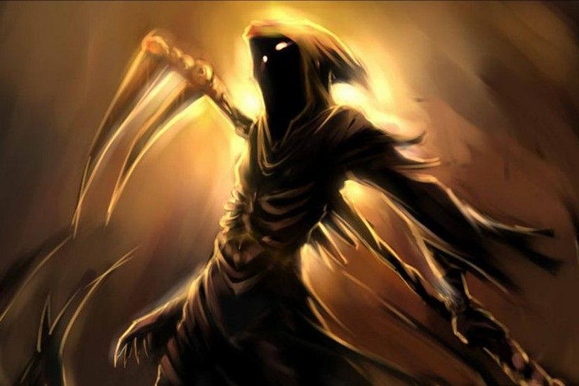 Dark Grim Reaper Horror Skeletons Skull Creepy F Wallpaper At Dark  Wallpapers